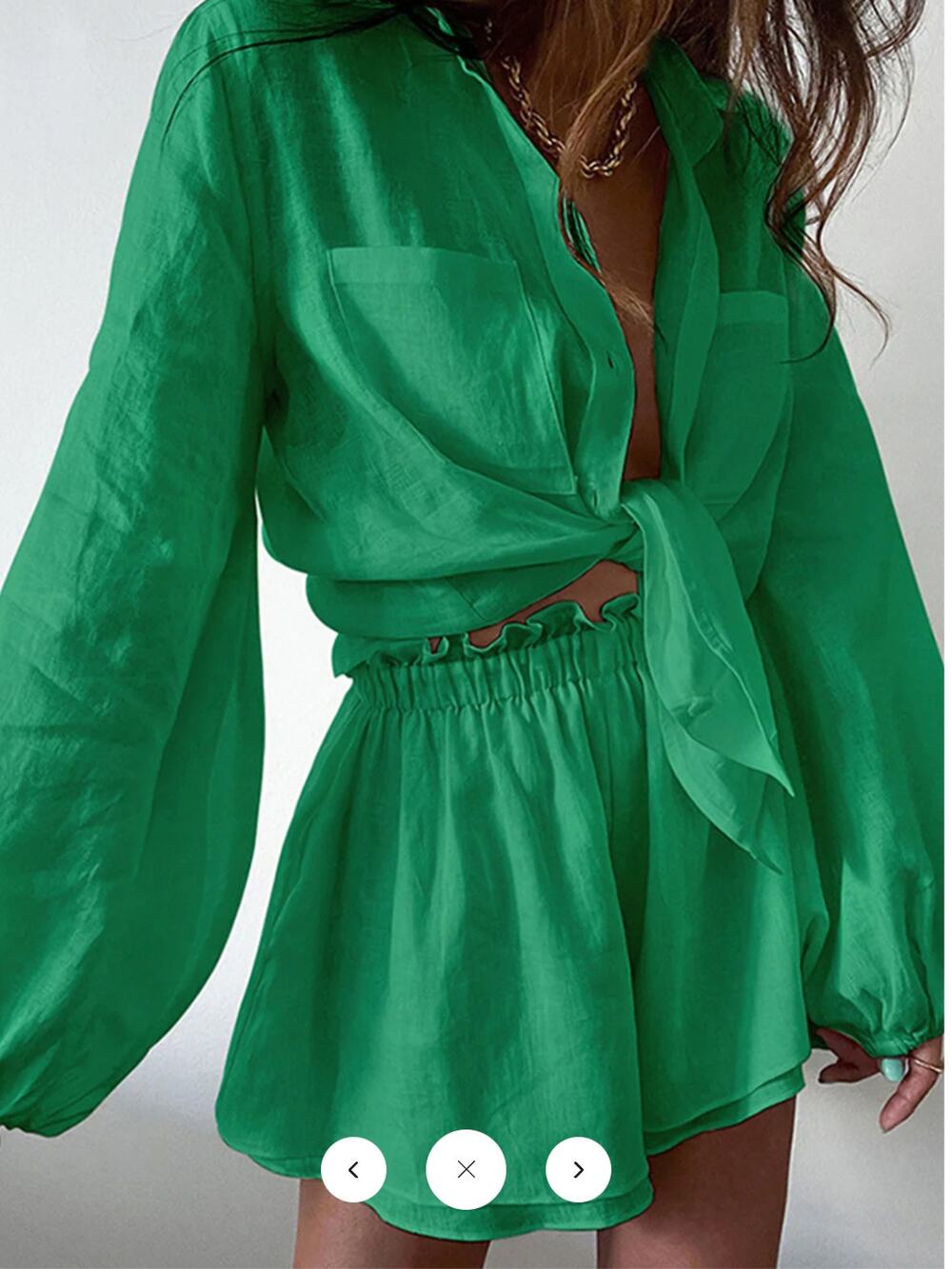NWT Commense Aegean Two Piece Double Lined Shorts Set Sz S
